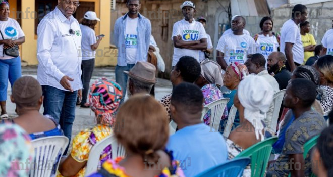 Référendum 2024 : Barro Chambrier en campagne en faveur d’un « oui massif » dans le 4e arrondissement de Libreville